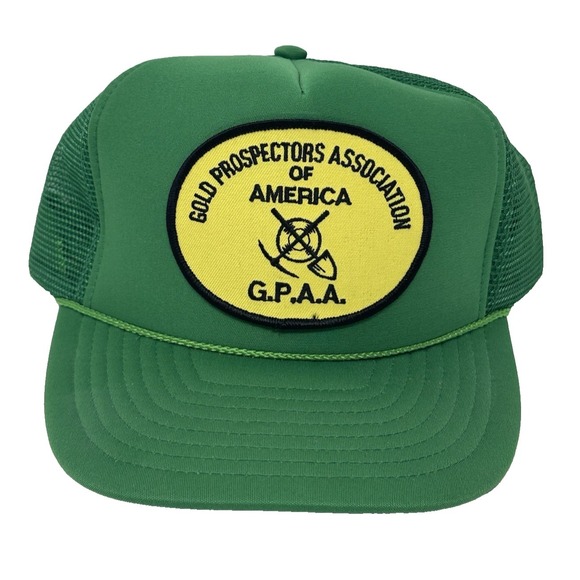 Nissun Other - Gold Prospectors Association of America Hat G.P.A.A. Nissun Foam Trucker Green